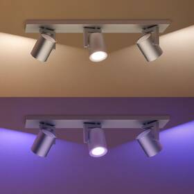 Bodové svítidlo Philips Argenta White and Color Ambiance 3 Spot hliník

 obrázek produktu 3 z 4