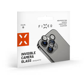 Ochranné sklo čočky fotoaparátu FIXED Camera Glass na Apple iPhone 15 Pro/15 Pro Max šedé

 obrázek produktu 3 z 3
