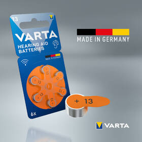 Baterie do naslouchadel Varta Hearing Aid Battery 13, blistr 6ks 

 obrázek produktu 5 z 5