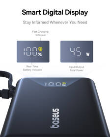 Powerbanka Baseus PicoGo 10000mAh 45W s digitálním displejem a kabelem USB-C černá

 obrázek produktu 7 z 10
