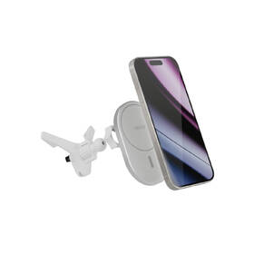 Držák na mobil Epico Elipse s MagSafe 15W stříbrná barva
