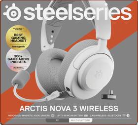 Headset SteelSeries Arctis Nova 3 WL bílý

 obrázek produktu 17 z 18
