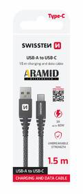 Kabel Swissten ARAMID REINFORCED USB/USB-C, 1,5 m antracitový

 obrázek produktu 3 z 3