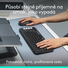 Klávesnice s myší Logitech POP ICON, US layout šedá

 obrázek produktu 3 z 10