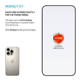 Tvrzené sklo FIXED Armor s Anti-dust aplikátorem a AR vrstvou na Apple iPhone 16 Pro černé

 obrázek produktu 2 z 11