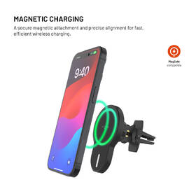 Držák na mobil FIXED MagClick s podporou uchycení MagSafe, bezdrátové nabíjení černý

 obrázek produktu 2 z 10