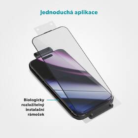 Tvrzené sklo Epico Hero 3D s instalačním rámečkem na Apple iPhone 16 Pro 

 obrázek produktu 4 z 4