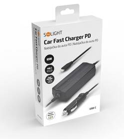 Napájecí adaptér Solight Car charger USB-C, 65 W PD černý

 obrázek produktu 4 z 5