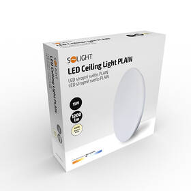 Stropní svítidlo Solight Plain, 15W, 1200lm, 4000K, kulaté, 26cm bílé

 obrázek produktu 2 z 2