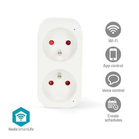Chytrá zásuvka Nedis SmartLife, měřič spotřeby, dálkově ovladatelná, Wi-Fi, IP21, 3680 W bílá

 obrázek produktu 2 z 11
