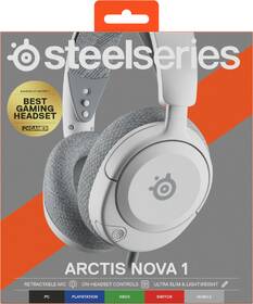 Headset SteelSeries Arctis Nova 1 bílý

 obrázek produktu 6 z 8