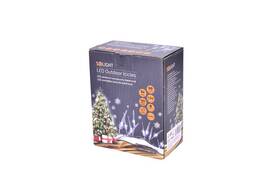 Vánoční osvětlení Solight řetěz - rampouchy, 50LED, časovač, 8 funkcí, IP44, 3xAA baterie, studená bílá 

 obrázek produktu 4 z 4