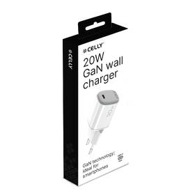 Nabíječka do sítě Celly USB-C, GaN, 20 W bílý

 obrázek produktu 2 z 2