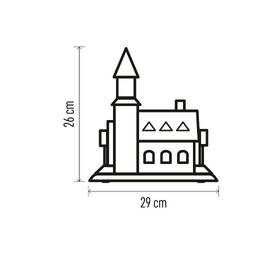 LED dekorace EMOS zasněžený vánoční kostel, 26 cm, 3x AA, vnitřní, teplá bílá 

 obrázek produktu 5 z 6