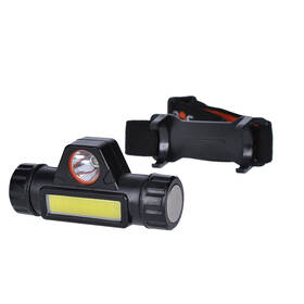 Čelovka Solight 3W + COB,150 + 120 lm, Li-Ion, USB černá

 obrázek produktu 3 z 5