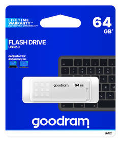 USB Flash Goodram UME2 64GB USB 2.0 bílá barva
