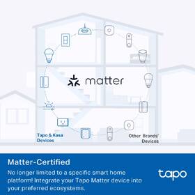 Chytrá zásuvka TP-Link Tapo P100M, Matter bílá

 obrázek produktu 2 z 8