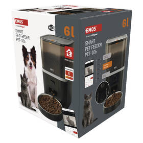 Chytré krmítko EMOS GoSmart Pet Care s kamerou, 6 l, Wi-Fi černé

 obrázek produktu 18 z 18