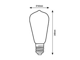 Žárovka LED Rabalux Filament E27, 5W, 1 800 K 

 obrázek produktu 2 z 2