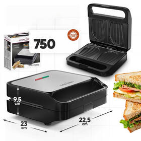 Sendvičovač Profi Cook ST 1297 černý/nerez

 obrázek produktu 5 z 5