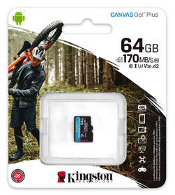 Paměťová karta Kingston MicroSDXC 64GB UHS-I U3 (170R/70W) 

 obrázek produktu 2 z 2