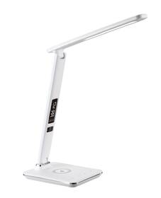 Stolní LED lampička IMMAX Kingfisher s bezdrátovým nabíjením Qi a USB, 8,5 W bílá

 obrázek produktu 4 z 5