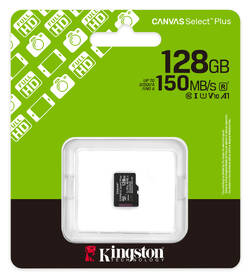 Paměťová karta Kingston Canvas Select Plus MicroSDXC 128GB UHS-I U1 (R150/W30) černá

 obrázek produktu 2 z 2
