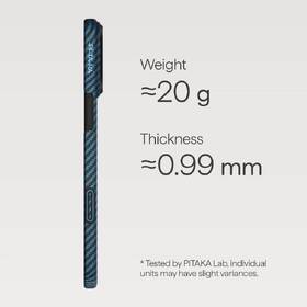 Kryt na mobil Pitaka Ultra-Slim na Apple iPhone 17 Pro šedý/modrý

 obrázek produktu 4 z 5