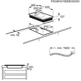 Indukční varná deska AEG IWE41600KB černá barva
