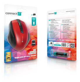 Myš Connect IT Dual SmartSwitch USB, Bluetooth černá/červená

 obrázek produktu 5 z 5