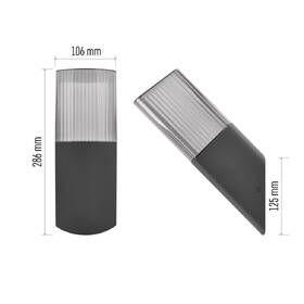 Nástěnné svítidlo EMOS Lana, ZGL020P, zahradní, E27, IP54, MAX 25W antracitové

 obrázek produktu 9 z 9