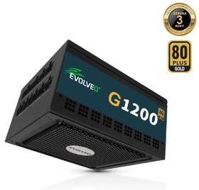 Zdroj Evolveo G1200 Black 1200W 80+ Gold, ATX 3.1 černý

 obrázek produktu 1 z 15