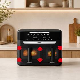 Fritéza horkovzdušná Tefal EY9478E0 Ever Fry XXL Dual+ černá

 obrázek produktu 6 z 9