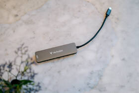 USB Hub Verbatim USB-C Essentials Multiport Hub 6 port - USB 3.2 GEN 1 / HDMI /  USB-C PD / USB-A / SDHC / microSD šedý

 obrázek produktu 3 z 4