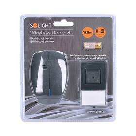 Zvonek bezdrátový Solight 1L56B, do zásuvky, 120m černý

 obrázek produktu 1 z 1