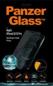 Tvrzené sklo PanzerGlass Edge-to-Edge Privacy Antibacterial na Apple iPhone 12/12 Pro černé

 obrázek produktu 2 z 2