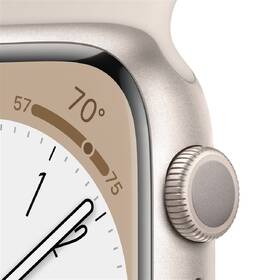 Chytré hodinky Apple GPS 41mm pouzdro z hvězdně bílého hliníku - hvězdně bílý sportovní řemínek 

 obrázek produktu 2 z 8