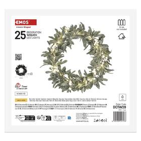 LED dekorace EMOS věnec jmelí, 25 LED, teplá bílá, časovač 

 obrázek produktu 4 z 10
