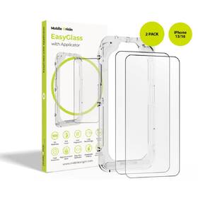 Tvrzené sklo Mobile Origin EasyGlass na iPhone 15/16, s aplikátorem (2 ks) průhledné

 obrázek produktu 1 z 9
