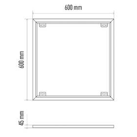 Rámeček EMOS pro LED panel 60 × 60 cm, bezšroubový bílý

 obrázek produktu 1 z 2