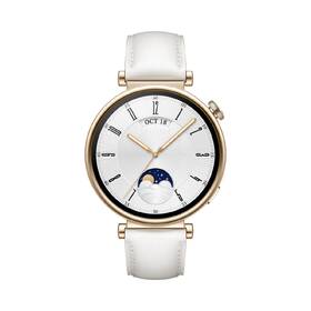 Chytré hodinky Huawei Watch GT 4 41mm - Gold + White Leather Strap 
