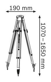 Stativ Bosch Professional BT 170 HD 

 obrázek produktu 1 z 5