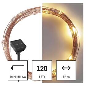 Vánoční osvětlení EMOS LED nano řetěz, 120 LED, 12 m, teplá bílá měděné

 obrázek produktu 2 z 5