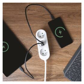 Kabel prodlužovací EMOS 2 x zásuvka, 2x USB, 1x USB-C, 1,4m bílý

 obrázek produktu 7 z 7