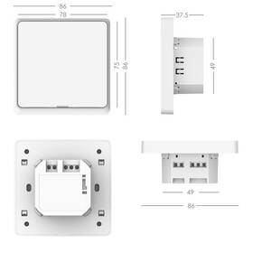 Vypínač IMMAX NEO SMART vypínač 1-tlačítkový W-iFi, 230V bílý

 obrázek produktu 2 z 6