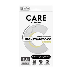 Kryt na mobil PanzerGlass CARE Urban Combat Qi na Samsung Galaxy S25 Ultra žlutý/zelený/průhledný

 obrázek produktu 4 z 10