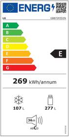 Chladnička s mrazničkou LG GBB72PZDZN 
