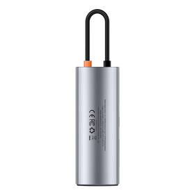 USB Hub Baseus Metal Gleam Series 7v1 HUB USB-C (USB-C PD 100W, USB-C, 2x USB 3.0, HDMI, SD/TF port) šedý

 obrázek produktu 5 z 10