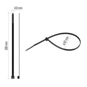 Stahovací pásky EMOS 300×4,8MM, 100KS černé

 obrázek produktu 10 z 10