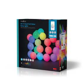Party osvětlení Nedis SmartLife LED, Wi-Fi, RGB, 48 LED, 10.8 m, Android / IOS 

 obrázek produktu 8 z 8